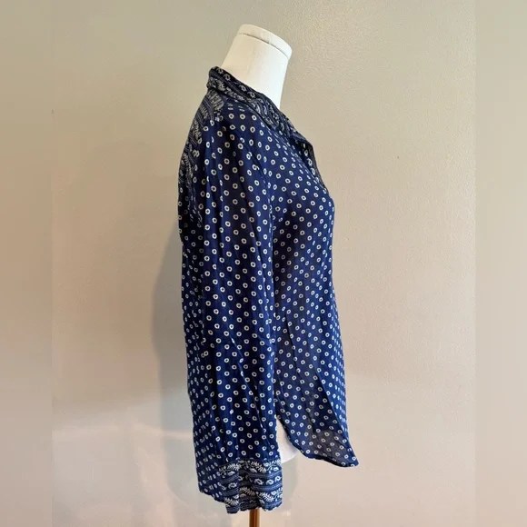 Isabel Marant Étoile Navy Patterned Shirt - Picture 5 of 12